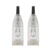 Tripp Lite series Cat6 Gigabit Snagless Slim UTP Ethernet Cable (RJ45 M/M), PoE, Black, 1 ft. (0.31 m)