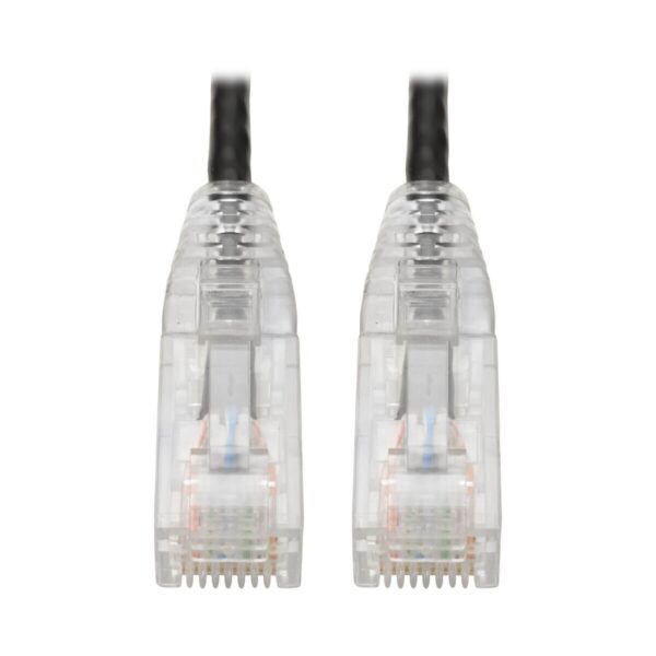 Tripp Lite series Cat6 Gigabit Snagless Slim UTP Ethernet Cable (RJ45 M/M), PoE, Black, 1 ft. (0.31 m)