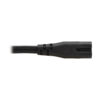 3b4f163471efdd9142079719cd5cdee8 Tripp Lite series 2-Slot Non-Polarized Replacement Power Cord, 1-15P to C7 - 10A, 120V, 18 AWG, 6 ft. (1.83 m), Black