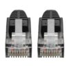 Tripp Lite series Cat6 Gigabit Snagless Molded (UTP) Ethernet Cable (RJ45 M/M), PoE, Black, 75 ft. (22.86 m)