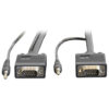 Tripp Lite series VGA High-Resolution RGB Coaxial Cable with Audio (HD15 and 3.5mm M/M) 6 ft. (1.83 m)