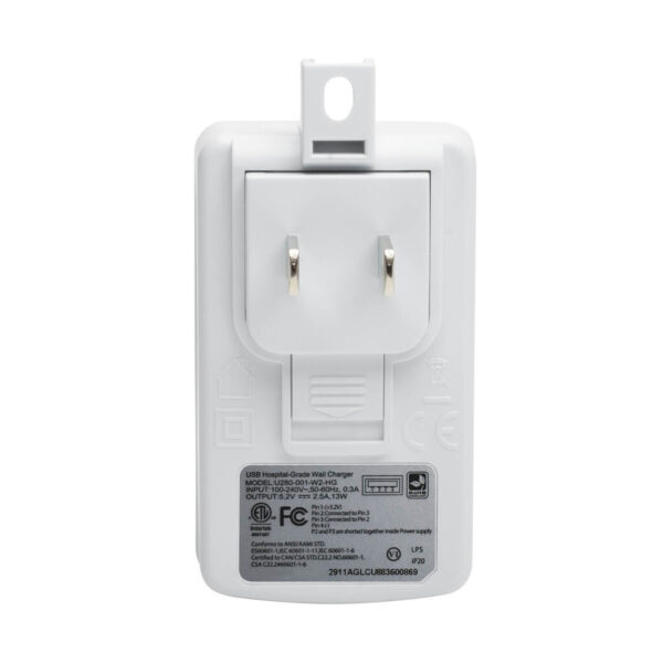 3b6af7fb8b9d5e9805c7c78207c5812e Tripp Lite series 1-Port Isolator Hospital-Grade USB Wall Charger, UL 60601-1 for Patient Care Areas, USB-A, 2.5A