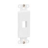 3b96dc98a07b9d67baa8908d563a6d6b Tripp Lite series Center Plate Insert, Decora Style - Vertical, 1 Port, TAA