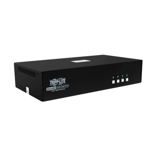 Secure KVM Switch, 4-Port, Dual Head, DisplayPort to DisplayPort, 4K, NIAP PP4.0, Audio, TAA