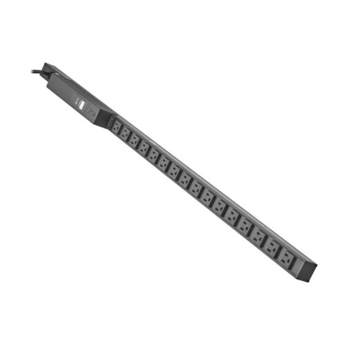 Tripp Lite 1.44kW 1-Phase Local Metered PDU with ISOBAR, 120V, 3840 Joules, 16 5-15R Outlets, 5-15P Input, 15 ft. Cord, 0U, TAA - PDUMV15-ISO