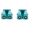 Tripp Lite series 100G Duplex Multimode 50/125 OM4 Armored Fiber Optic Cable (LC/LC Duplex M/M), LSZH, Aqua, 75 m (246 ft.)