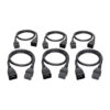 3c277a4a52d81a7d3dd1da75bcc9da17 Tripp Lite series Power Extension Cord, C19 to C20 - Heavy-Duty, 20A, 250V, 12 AWG, 2 ft. (0.61 m), Black, 6-Pack