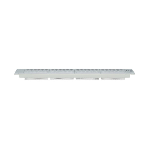 Tripp Lite series 48-Port Cat6 Patch Panel - 4PPoE Compliant, 110/Krone, 568A/B, RJ45 Ethernet, 2U Rack-Mount, White, TAA