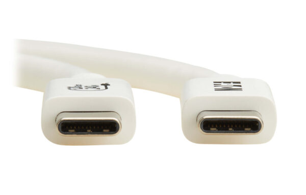 Tripp Lite series USB4 20Gbps Cable (M/M) - USB-C, 4K 60 Hz, 240W PD Charging, White, 2 m (6.6 ft.)