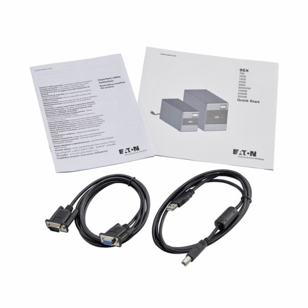 Eaton 9SX 3000VA 2700W 120V Online Double-Conversion UPS - Hardwired In/Out, Cybersecure Network Card Option, Extended Run, Tower