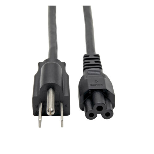 Tripp Lite series 3-Slot Power Cord, NEMA 5-15P to C5 - Laptop/Notebook, 10A, 125V, 18 AWG, 3 ft. (0.91 m), Black