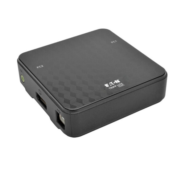 Tripp Lite series 2-Port DisplayPort KVM Switch 4K 60 Hz with Audio, Cables and USB Peripheral Sharing