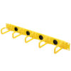 Tripp Lite series Horizontal Cable Manager - Flexible Rings, Yellow, 1U