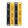 3dc4dc5501466fc9e7688a4f5f80e82b Tripp Lite series High-Capacity Vertical Cable Manager - Deep Double Finger Duct with Cover, Double Sided, 6 in. Wide, Yellow/Black, 7 ft. (2.2 m)