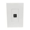 3ddeaba71db9a375dc9676c266ede308 Tripp Lite series 1-Port Keystone Single-Gang Faceplate, White, TAA