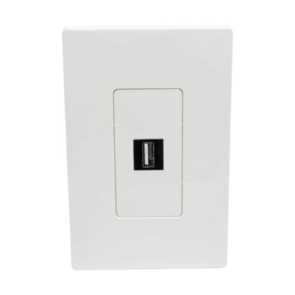 3ddeaba71db9a375dc9676c266ede308 Tripp Lite series 1-Port Keystone Single-Gang Faceplate, White, TAA