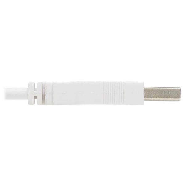 Tripp Lite series Safe-IT USB 2.0 A to Micro-B Antibacterial Cable (M/M), White, 3 ft. (0.91 m)