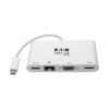 3dfeddf7299a12f3cfbe7ee8f5eda1e3 Tripp Lite series USB-C Multiport Adapter - 4K HDMI, VGA, USB 3.x (5Gbps) Hub Port, GbE, HDCP, White