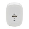 Tripp Lite series Compact USB-C Wall Charger with USB-C to Lightning Cable - 18W PD Charging, GaN Technology, White