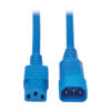 Tripp Lite series Heavy-Duty PDU Power Cord, C13 to C14 - 15A, 250V, 14 AWG, 6 ft. (1.83 m), Blue