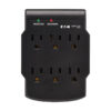 Tripp Lite series 6-Outlet Surge Protector, Direct Plug-In, 750 Joules, Diagnostic LED, Black