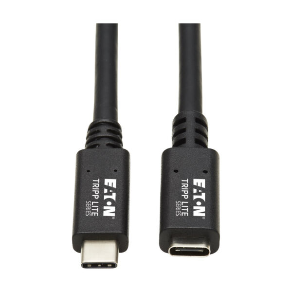 Tripp Lite series USB-C Extension Cable (M/F) - USB 3.2 Gen 1 (5 Gbps), Thunderbolt 3 Compatible, Black, 3 ft. (0.91 m)