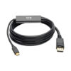 Tripp Lite series USB-C to DisplayPort Active Adapter Cable (M/M), 4K 60 Hz, 6 ft. (1.8 m)
