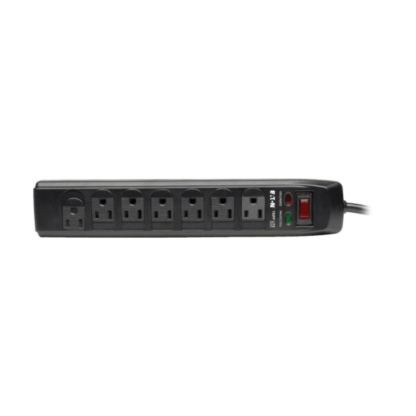 3ea150a7ecbd4c2d9637d245cda8b553 Tripp Lite series Protect It! 7-Outlet Surge Protector, 6 ft. (1.83 m) Cord, 1440 Joules, Tel/Modem Protection, Safety Covers