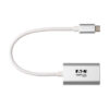 3eba064b93673401a1216b30557e3455 Tripp Lite series 2-Port USB-C to 3.5 mm Stereo Audio Adapter - USB 2.0, Silver