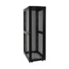 Tripp Lite series 42U SmartRack Shallow-Depth Rack Enclosure Cabinet, Threaded 10-32 Mounting Holes with doors & side panels