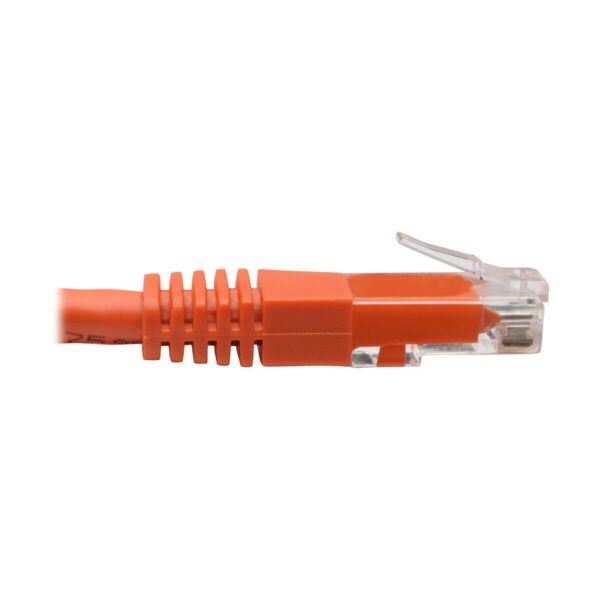 3eecef36ca2234eae7f6e87383e42b60-3 Tripp Lite series Cat6 Gigabit Molded (UTP) Ethernet Cable (RJ45 M/M), PoE, Orange, 6 ft. (1.83 m)