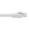 Tripp Lite series Cat8 25G/40G Certified Snagless Shielded S/FTP Ethernet Cable (RJ45 M/M), PoE, White, 20 ft. (6.09 m), TAA