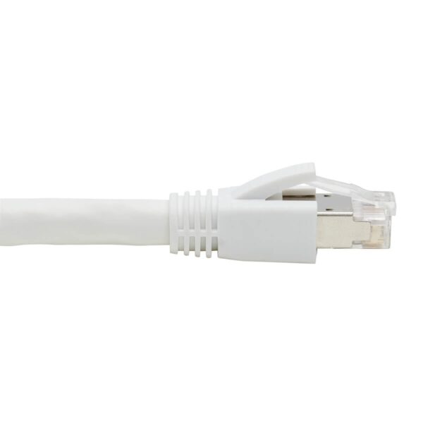 3f0b0c2d91efe98098ecf0fdb17766bf Tripp Lite series Cat8 25G/40G Certified Snagless Shielded S/FTP Ethernet Cable (RJ45 M/M), PoE, White, 25 ft. (7.62 m), TAA