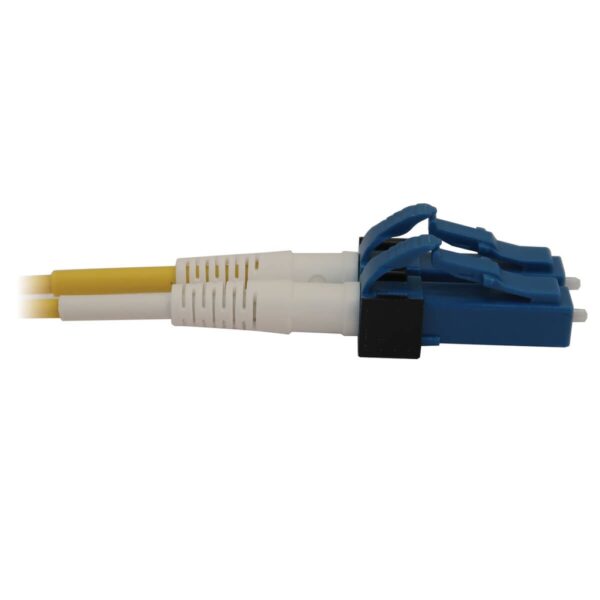 Tripp Lite series 400G Singlemode 9/125 OS2 Switchable Fiber Optic Cable (12F MTP/MPO-APC to 4x Duplex LC/UPC F/M), LSZH, Yellow, 1 m (3.3 ft.)