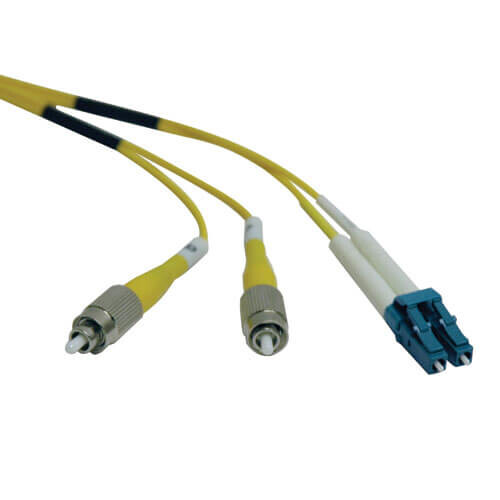 Tripp Lite series Duplex Singlemode 9/125 Fiber Patch Cable (LC/FC), 2M (6 ft.)