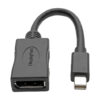 Tripp Lite series Keyspan Mini DisplayPort to DisplayPort Adapter, 4K 60 Hz, Black (M/F), 6-in. (15.24 cm)