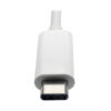 Tripp Lite series USB-C to HDMI Adapter with PD Charging, HDCP, White