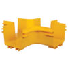 Tripp Lite series Toolless Horizontal 4-Way Junction for Fiber Routing System, 120 mm (5 in.)