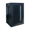 Tripp Lite series SmartRack 18U Low-Profile Switch-Depth Wall-Mount Rack Enclosure Cabinet, Hinged Back