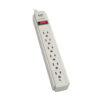 3fcc87c6156d2c7691b2332c382c593b Tripp Lite series Protect It! 6-Outlet Surge Protector, 15 ft. Cord, 1200 Joules, Diagnostic LED, Light Gray Housing