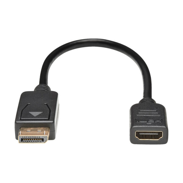 Tripp Lite series DisplayPort to HDMI Video Adapter Video Converter (M/F), HDCP, Black, 1 ft.