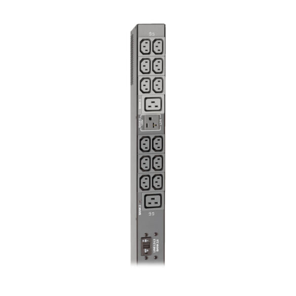Eaton 8.6kW 208/120V 3PH Monitored PDU - LX Interface, Gigabit, 45 Outlets, L21-30P Input, LCD, 1.8 m Cord, 0U 1.8 m Height, TAA