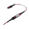 Tripp Lite series MTP/MPO Parallel Optics Base-8 Migration Fiber Adapter, Polarity A to B, 12 Fiber, 40GB/100GB, OM4 M/F, Magenta, 8 in.