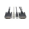 Tripp Lite series DVI to USB-A Dual KVM Cable Kit - (2x Male/2x Male), 1920 x 1200 (1080p) @ 60 Hz, 10 ft. (3.05 m)