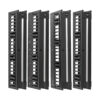 4015fa1e313af7fda612705bda6296fe Tripp Lite series High-Capacity Vertical Cable Manager - Deep Double Finger Duct with Cover, Double Sided, 6 in. Wide, Black, 7 ft. (2.2 m)