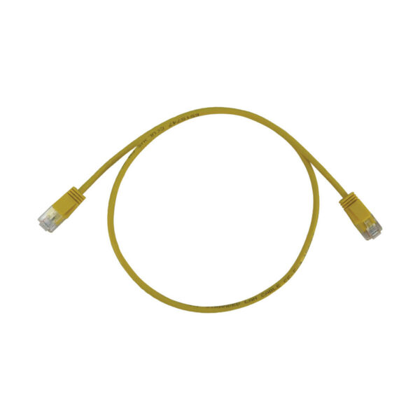 401b731d5a3b201288a0db67eb1627e8-1 Tripp Lite series Cat6a 10G Snagless Molded Slim UTP Ethernet Cable (RJ45 M/M), PoE, Yellow, 3 ft. (0.9 m)