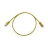 Tripp Lite series Cat6a 10G Snagless Molded Slim UTP Ethernet Cable (RJ45 M/M), PoE, Yellow, 2 ft. (0.6 m)