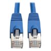 Tripp Lite series Cat6a 10G Snagless Shielded STP Ethernet Cable (RJ45 M/M), PoE, Blue, 6 ft. (1.83 m)