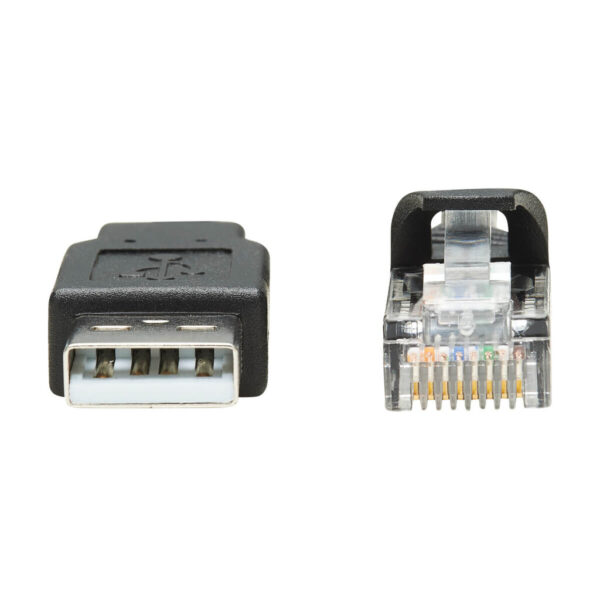 Tripp Lite series USB-A to RJ45 Rollover Console Cable (M/M) - Cisco Compatible, 250 Kbps, 15 ft. (4.57 m), Black