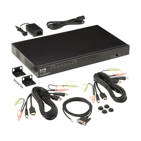 4081ead106d46e23000d2b508c1266f1 Tripp Lite series 8-Port HDMI/USB KVM Switch with Audio/Video and USB Peripheral Sharing, 1U Rack-Mount, TAA